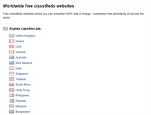 Tablet Screenshot of classifiedsfree.info